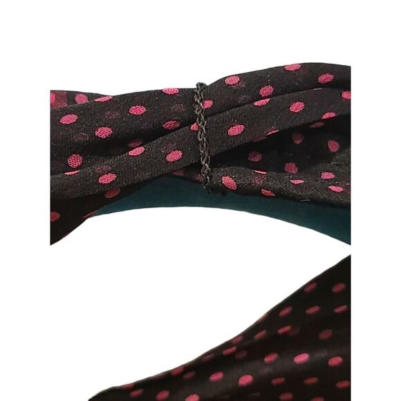 Vintage Bebe Silk Annalisa Halter Slip Dress Polka Dot Y2K | L | NWT Elle Woods - Picture 8 of 13